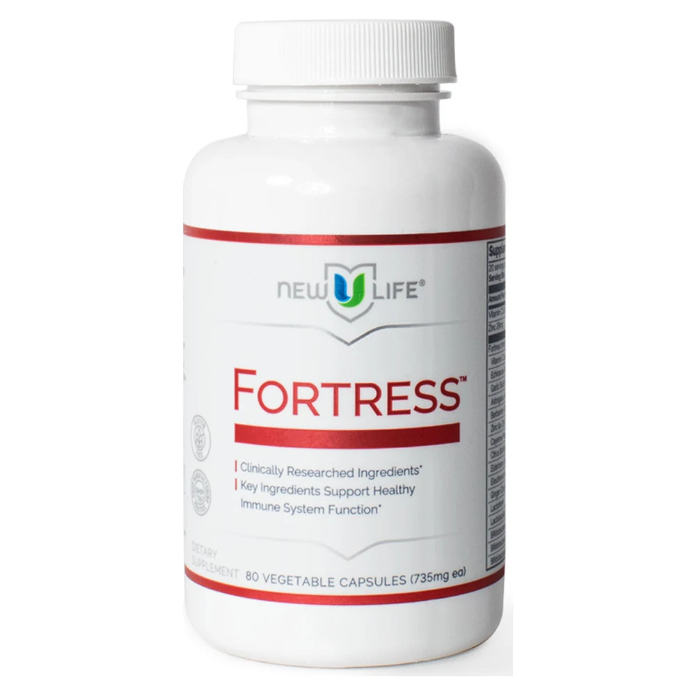 New U Life Fortress immune support capsules bottle