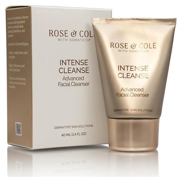 Rose & Cole Intense Cleanse Advanced Facial Cleanser creamy cleanser tube and box