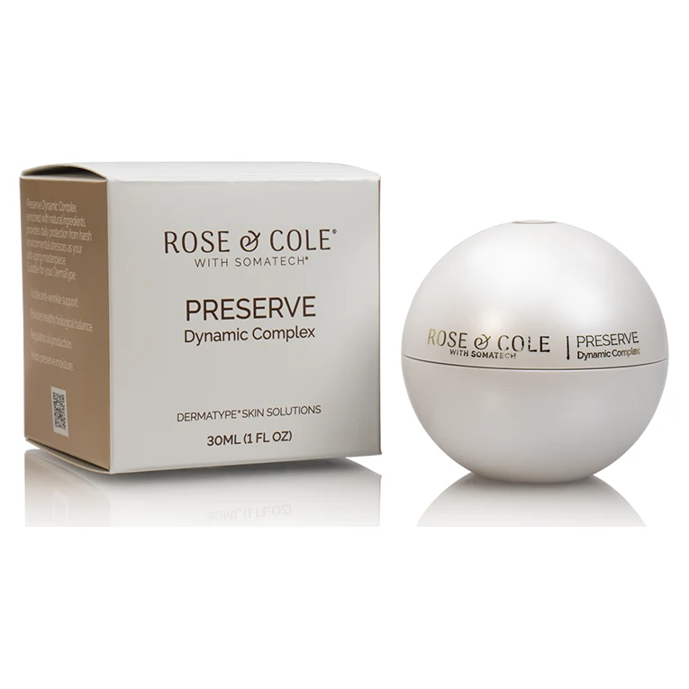 Rose & Cole Preserve Dynamic Complex daytime cream jar and box