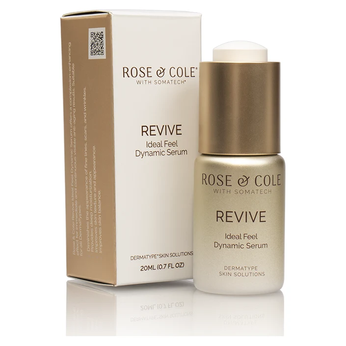 Rose & Cole Revive Ideal Feel Dynamic Serum dropper bottle and box